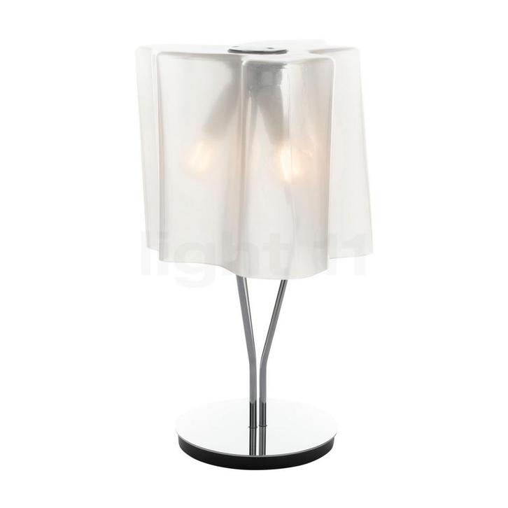 Artemide Logico Tafellamp, wit/frame chroom (Tafellampen), Huis en Inrichting, Lampen | Tafellampen, Nieuw, Verzenden