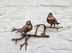 Beeldje - Vogeltjes op tak - Brons, Antiek en Kunst