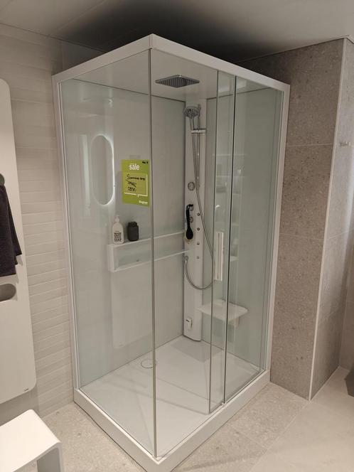 Showmodel Novellini Stoomcabine mat wit Glax 2.0 - 0036, Doe-het-zelf en Verbouw, Sanitair, Overige typen, Nieuw, Glas, Ophalen