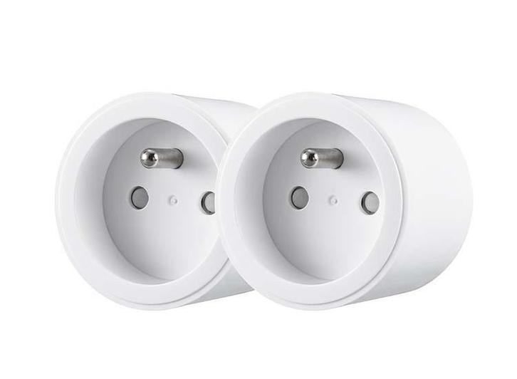 Qnect Slimme Wifi Stekker - Set van 2 - Wit, Doe-het-zelf en Verbouw, Elektra en Kabels, Nieuw, Verzenden