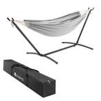 Hangmat Paya - Lichtgrijs - Incl. Onderstel & Opbergtas, Tuin en Terras, Hangmatten, Verzenden, Nieuw