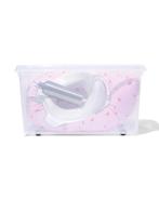 HEMA Opbergbox Paris transparant 70L, Verzenden, Nieuw