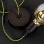 Strijkijzersnoer Olijfgroen Gevlochten, Huis en Inrichting, Lampen | Losse lampen, Ophalen of Verzenden, Nieuw
