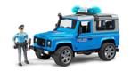 Bruder Land Rover Defender Politieauto Met Politieman 1:16, Kinderen en Baby's, Speelgoed | Speelgoedvoertuigen, Nieuw, Ophalen of Verzenden