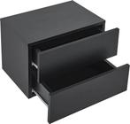 2dekans | Zwevend Nachtkastje - 40 x 29 x 30 cm - Zwart - 2, Ophalen of Verzenden, Zo goed als nieuw