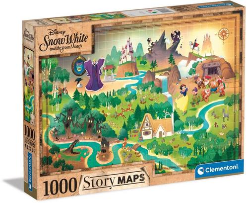 Disney - Snow White Story Maps Puzzel (1000 stukjes) |, Hobby en Vrije tijd, Denksport en Puzzels, Nieuw, Verzenden