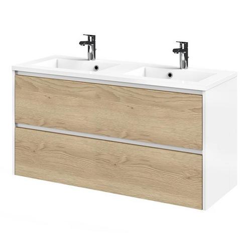 Tiger Reverse Meubelset 120 cm met 2 lades Naturel eik - Mat, Doe-het-zelf en Verbouw, Sanitair, Bad, Nieuw, Ophalen of Verzenden