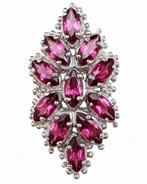 Zilver, Ring Flamme de Vénus granaat: Passie, charisma &