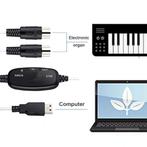 USB-A naar DIN 5-pins MIDI Kabel Adapter - MIDI USB, Nieuw, Verzenden