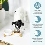 2dekans | Voerbak Hond - Voerbak Kat - Drinkbak - Met Bamboe, Dieren en Toebehoren, Overige Dieren-accessoires, Ophalen of Verzenden