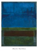 Kunstdruk Mark Rothko Blue, Green and Brown 71x94cm, Verzenden, Nieuw