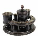 Inktpot - Hout, metaal