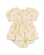 HEMA Baby kledingset mousseline citroenen ecru, Kinderen en Baby's, Babykleding | Overige, Verzenden, Nieuw