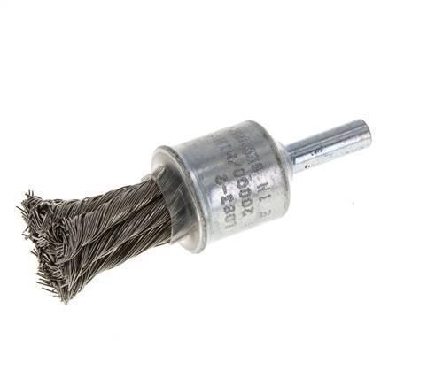 Staaldraad Gegolfde RVS Borstel Met Een Diameter 19 mm/ As 6, Doe-het-zelf en Verbouw, Overige Doe-het-zelf en Verbouw, Nieuw