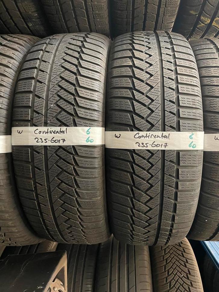 235-60-17 Continental Winterbanden 6mm Montage 235 60 17, Auto-onderdelen, Banden en Velgen, 17 inch, Winterbanden, 235 mm, Personenwagen