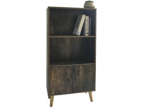 Boekenkast wandkast Stoer industrieel vintage design 120 cm, Huis en Inrichting, Kasten | Boekenkasten, Nieuw, Verzenden