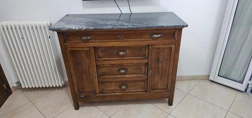 Ladekast (5) - hard hout, Marmer, Antiek en Kunst, Kunst | Designobjecten