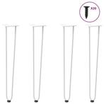 Tafelpoten Haarspeld Wit 72cm Staal - OP=OP! - 35% eraf, Huis en Inrichting, Tafelpoot, 50 tot 100 cm, Nieuw, Ophalen of Verzenden