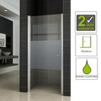 BWS Nisdeur met Middenband 80x200cm 8mm NANO Coating Links, Doe-het-zelf en Verbouw, Ophalen of Verzenden, Nieuw, Chroom, Douche