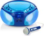 Lenco SCD-650BU - Draagbare radio CD speler met karaokemicro, Verzenden, Nieuw in verpakking