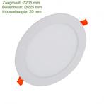 LED Inbouw Downlight 18W Slim | Ø205mm 1500lm, Ophalen of Verzenden, Nieuw, Kunststof, Modern