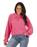 Roze blouse ruffle van Azzurro, Kleding | Dames, Blouses en Tunieken, Nieuw, Verzenden