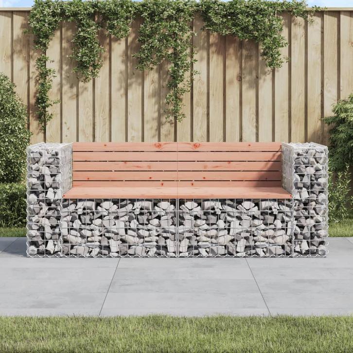 vidaXL Tuinbank schanskorfontwerp 184x71x65,5 cm massief, Tuin en Terras, Tuinbanken, Nieuw, Verzenden