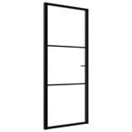 Binnendeur | 83x201,5cm | Helder ESG-Glas | Aluminium |, Doe-het-zelf en Verbouw, Nieuw, 80 tot 100 cm, 200 tot 215 cm, Binnendeur