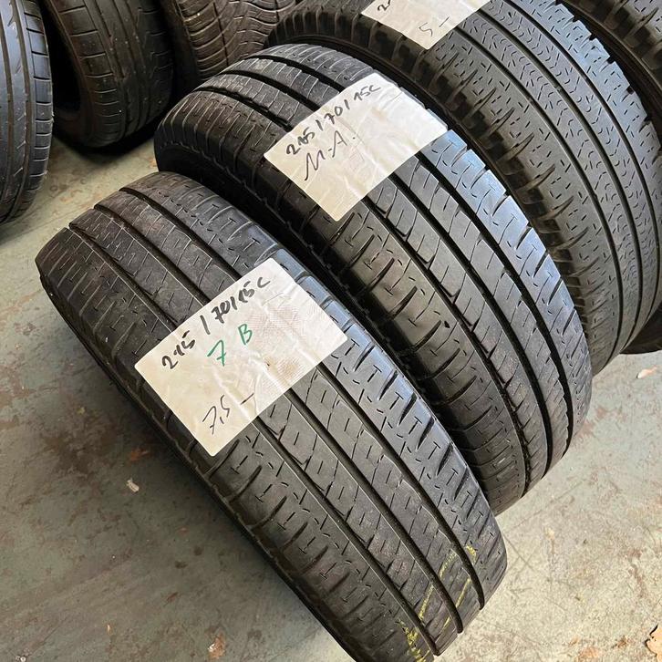2 x Michelin 215-70-15 C Zomerbanden 7,5mm, Auto-onderdelen, Banden en Velgen, 15 inch, Zomerbanden, 215 mm, Bestelwagen, Gebruikt