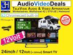 Nieuwe 24 inch Google Smart tv met 12Volt Camper Caravan, Overige merken, LED, 50 Hz, HD Ready (720p)