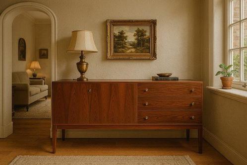 Dressoir - Palissander - vintage dressoir, Antiek en Kunst, Kunst | Designobjecten