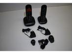 Veiling - Doro PhoneEasy 100W Duo DECT telefoon Zwart, Telecommunicatie, Vaste telefoons | Handsets en Draadloos, Nieuw