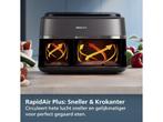 Philips 3000 Series - Dual Airfryer NA351/00 - Dubbele Mand, Verzenden, Zo goed als nieuw