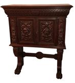 Hoog dressoir - Walnoot, Hout