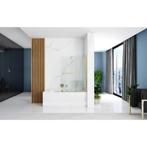 REA Luxe badwand - geborsteld goud - gehard glas - draaif..., Doe-het-zelf en Verbouw, Sanitair, Ophalen of Verzenden, Nieuw