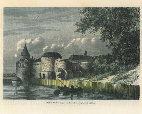 Zicht op Sluis, Antiek en Kunst, Kunst | Etsen en Gravures