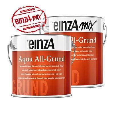 einzA Aqua Allgrund - Wit - 2,5 liter (GRONDVERF -  PRIMER), Doe-het-zelf en Verbouw, Verf, Beits en Lak, Verf, Wit, Nieuw, Minder dan 5 liter
