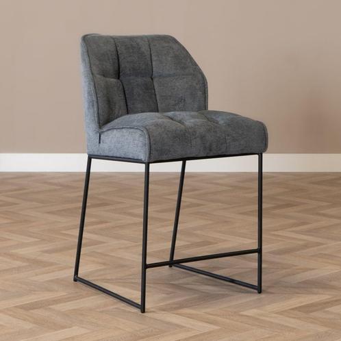 40% Korting: Scandinavische barkruk Jelle antraciet 70 cm, Huis en Inrichting, Barkrukken, Zo goed als nieuw, Ophalen