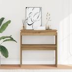 vidaXL Wandtafel 80x30x80 cm bewerkt hout artisanaal, Huis en Inrichting, Tafels | Bijzettafels, Verzenden, Nieuw