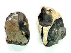 Neolithisch Flint Werktuig - 80 mm - Paar handbijlen (Zonder