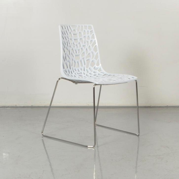 Vergaderstoel Sit-On Move T - Wit - Buisframe, Huis en Inrichting, Bureaustoelen, Ophalen of Verzenden