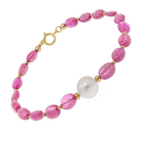 Zonder Minimumprijs - Armband - 18 karaat Geel goud Parel -, Sieraden, Tassen en Uiterlijk, Armbanden