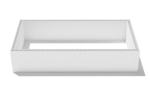 Polystyreen zwembad blokkenset - 7,00 x 3,50 x 1,50 m, Tuin en Terras, Zwembad-toebehoren, Nieuw, Verzenden