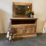 TV meubel teak - 105 cm - teakhout - 2 deuren - TTM Wonen, Huis en Inrichting, Kasten | Televisiemeubels, 100 tot 150 cm, Teakhout