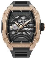 Paul Rich Astro Skeleton Eclipse Gold FAS23 automatisch, Overige merken, Staal, Verzenden, Polshorloge