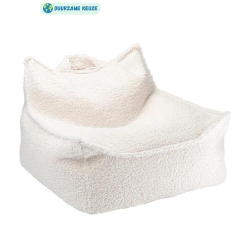 Kinder zitzak stoel | Teddy | Cream White (meubelen), Kinderen en Baby's, Kinderkamer | Inrichting en Decoratie, Nieuw, Ophalen of Verzenden