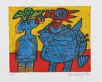 Corneille (1922-2010) - The birds attentive guardian, Antiek en Kunst