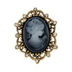 Fako Bijoux - Broche - Retro - Corry-Anne – 39x30mm -, Sieraden, Tassen en Uiterlijk, Verzenden, Nieuw