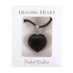 Black Obsidian - Healing Crystal Heart Necklace, Sieraden, Tassen en Uiterlijk, Edelstenen, Ophalen of Verzenden, Nieuw