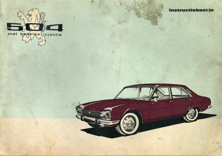 1971 PEUGEOT 504 INSTRUCTIEBOEKJE HANDLEIDING NEDERLANDS, Auto diversen, Handleidingen en Instructieboekjes, Verzenden